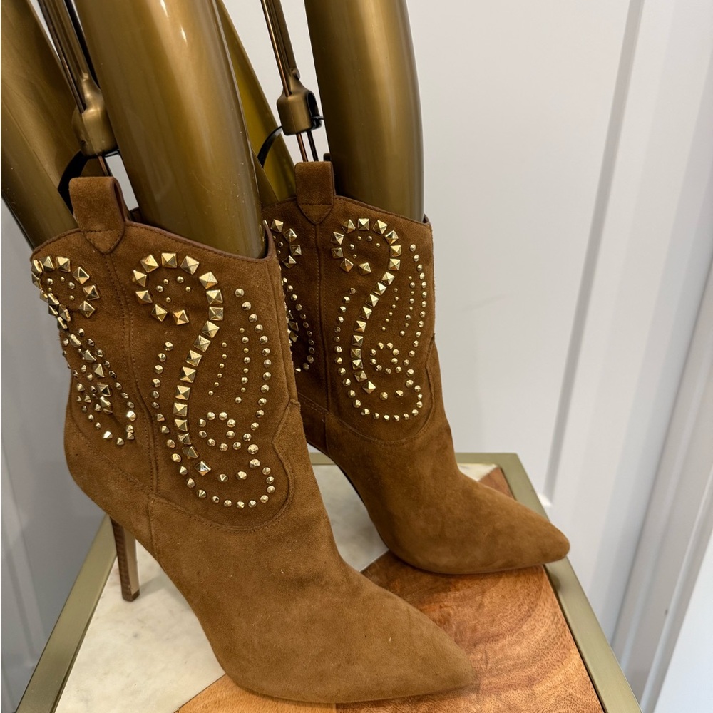 Michael Kors Studded Brown Boots